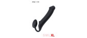 Gode ceinture strap-on noir XL