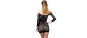 Robe Fetish Dinner résille Noir
