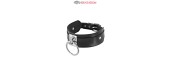 Collier BDSM large avec anneau - Fetish Tentation