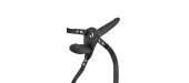 Double gode ceinture noir vibrant - Fetish Tentation
