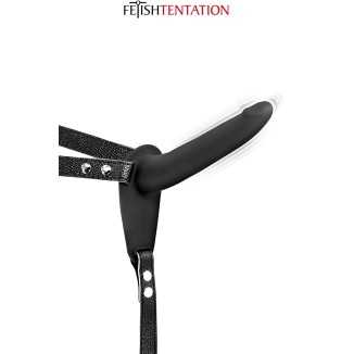 Gode ceinture noir vibrant Fetish Tentation