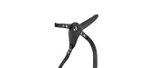 Gode ceinture noir vibrant Fetish Tentation