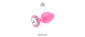 Plug bijou silicone rose L - Hidden Eden