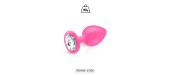 Plug bijou silicone rose M - Hidden Eden