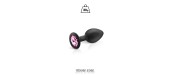 Plug bijou silicone noir S - Hidden Eden