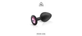 Plug bijou silicone noir M - Hidden Eden