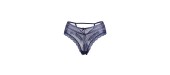 Tanga bleu dentelle - Paris Hollywood