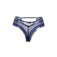 Tanga bleu dentelle - Paris Hollywood