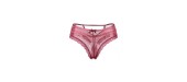 Tanga bordeaux dentelle - Paris Hollywood