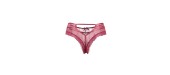 Tanga bordeaux dentelle - Paris Hollywood