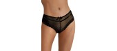 Tanga noir dentelle - Paris Hollywood