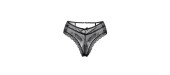 Tanga noir dentelle - Paris Hollywood
