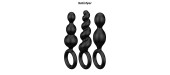 Set de 3 plugs noirs Booty Call - Satisfyer