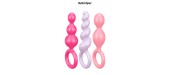 Set de 3 plugs colorés Booty Call - Satisfyer