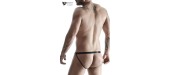 Jock strap noir wetlook et résille - Regnes