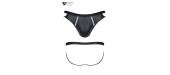 Jock strap noir wetlook - Regnes