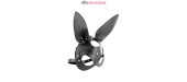 Masque bunny simili cuir réglable - Fetish Tentation