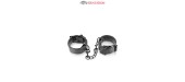 Menottes simili cuir ajustables - Fetish Tentation