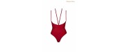 Body string seins nus rouge Le petit secret