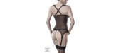 Guépière tulle avec décolleté dentelle - Grey Velvet