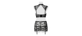 Set érotique jupe à jarretelles et top dentelle - Grey Velvet