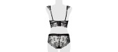 Ensemble culotte et balconnet dentelle - Grey Velvet