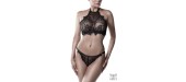 Ensemble bustier et string dentelle - Grey Velvet