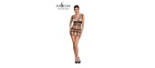 Robe nue résille BS089 - Noir