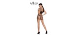 Robe nue résille BS089 - Noir