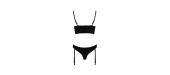 Ensemble culotte à jarretelles et bustier Lara - Casmir