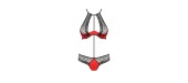 Ensemble Scarlet Bikini rouge - Passion
