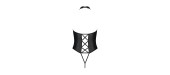 Body ouvert faux cuir Nancy - Passion