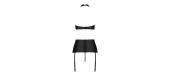 Ensemble sexy faux cuir Nancy - Passion