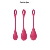 Kit d'entrainement pelvien Yoni Power 1 Rouge - Satisfyer
