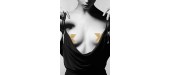 Bijoux de seins Flash Croix Or