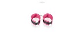 Menottes de chevilles rose et noir
