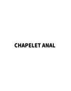 Chapelet anal